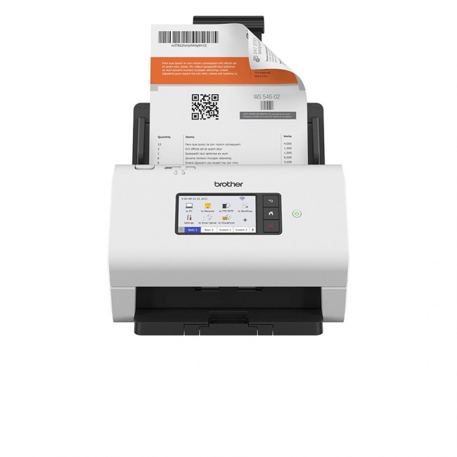 Brother ADS-4900W scanner ADF + Sheet-fed scanner 600 x 600 DPI A4 Black, White Brother ADS-4900W scanner ADF + Sheet-fed scanner 600 x 600 DPI A4 Black, White