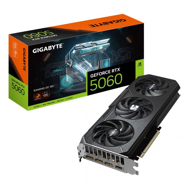 GIGABYTE GeForce RTX 5060 GAMING OC 8G Graphics Card - 8GB GDDR7 GIGABYTE GeForce RTX 5060 GAMING OC 8G Graphics Card - 8GB GDDR7