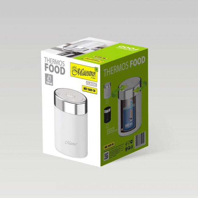 Maestro MR-1649-50-WHITE Food thermos 0.5 l White