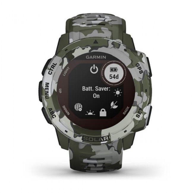 Garmin Instinct Solar Camo Green Watch