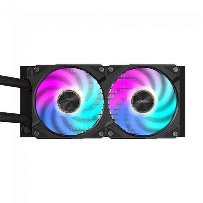GIGABYTE AORUS WATERFORCE X II 240 AIO Liquid CPU Cooler - 2x120mm ARGB Fans, full-color LCD, DAISY-CHAIN, Intel LGA 1851 and AMD AM5 Compatible GIGABYTE AORUS WATERFORCE X II 240 AIO Liquid CPU Cooler - 2x120mm ARGB Fans, full-color LCD, DAISY-CHAIN, Intel LGA 1851 and AMD AM5 Compatible