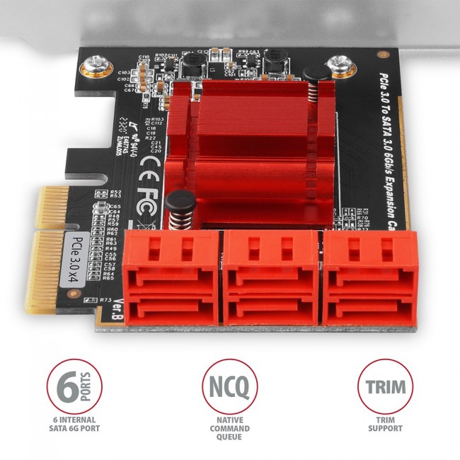 AXAGON PCES-SA6 PCIe Controller 6x int AXAGON PCES-SA6 PCIe Controller 6x int