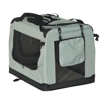 Transporter, sk adana torba transportowa, rozmiar XXL 90x61x65 cm , szara, REBEL ANIMALS