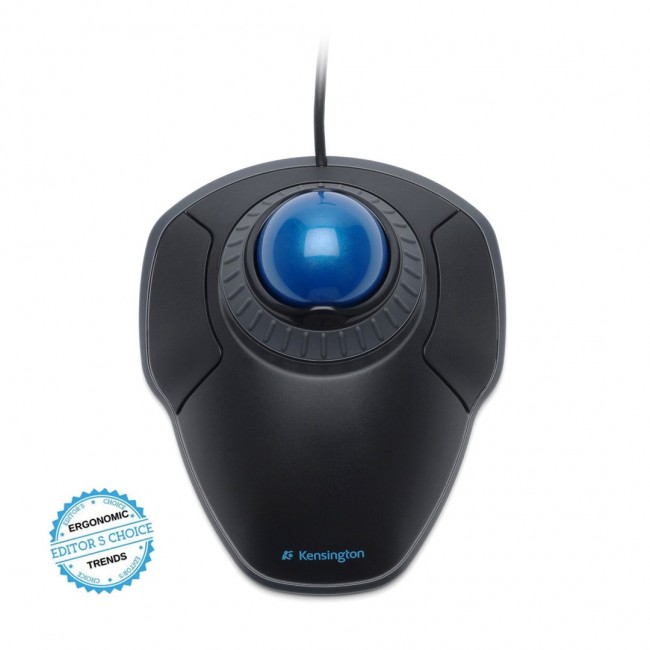 Kensington Orbit Wired Trackball with Scroll Ring