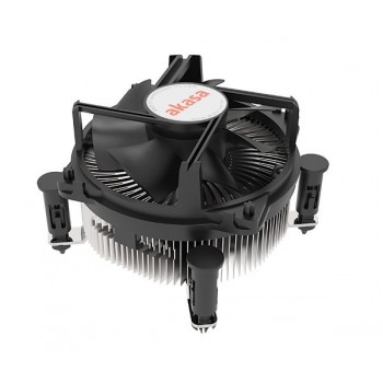 Akasa AK-CC6606BP01 computer cooling system Processor Heatsink/Radiator 9 cm Aluminium, Black 1 pc(s)