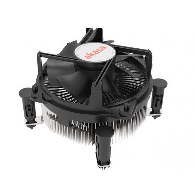 Akasa AK-CC6606BP01 computer cooling system Processor Heatsink/Radiator 9 cm Aluminium, Black 1 pc(s)