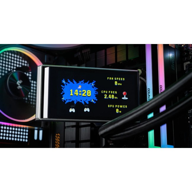 DeepCool LT360 VISION ARGB Processor Liquid cooling kit 12 cm Black 1 pc(s)