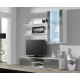 Cama hanging display cabinet SOHO white/grey gloss