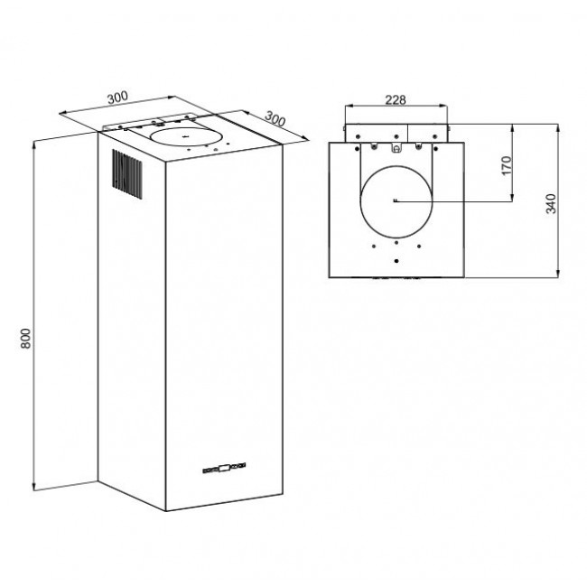 MAAN Ponza W 830 hood white MAAN Ponza W 830 hood white