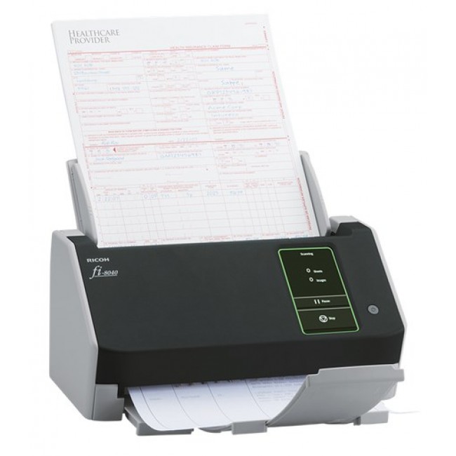 Ricoh fi-8040 ADF + Manual feed scanner 600 x 600 DPI A4 Black, Grey