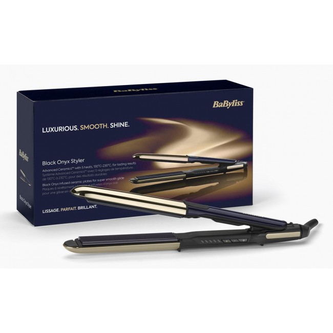 BaByliss ST484E hair styling tool Straightening iron Warm Black, Gold 3.3 m BaByliss ST484E hair styling tool Straightening iron Warm Black, Gold 3.3 m