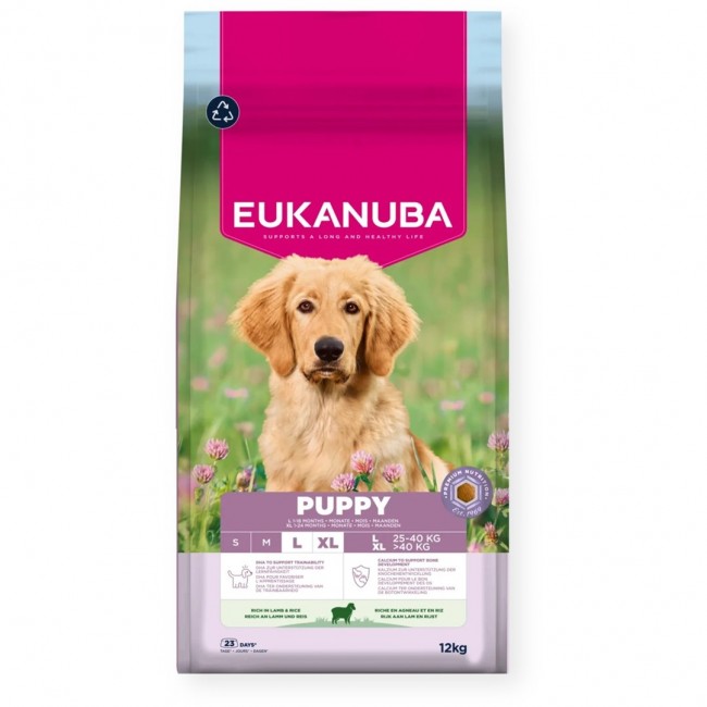 EUKANUBA Puppy L XL Rich in lamb & rice - dry dog food - 12kg