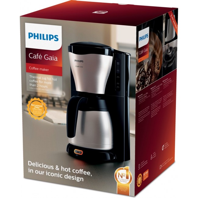 Philips Caf Gaia Collection Caf Gaia HD7546/20 Drip Filter Coffee Machine, thermo jug Philips Caf Gaia Collection Caf Gaia HD7546/20 Drip Filter Coffee Machine, thermo jug