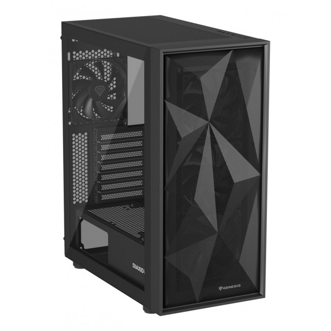 GENESIS DIAXID 605F MIDI TOWER CASE WITH USB-C WINDOW BLACK