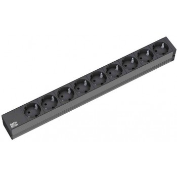 Bachmann 9x Schuko, 2m power extension 9 AC outlet(s) Black