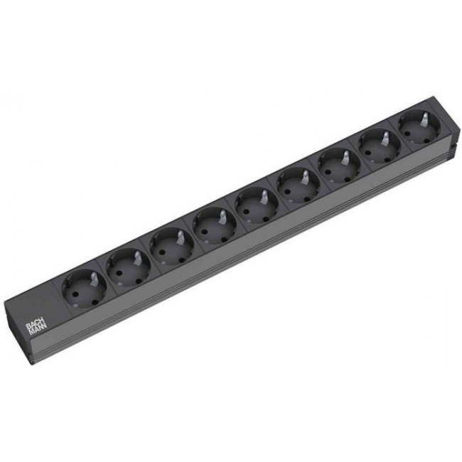 Bachmann 9x Schuko, 2m power extension 9 AC outlet(s) Black Bachmann 9x Schuko, 2m power extension 9 AC outlet(s) Black
