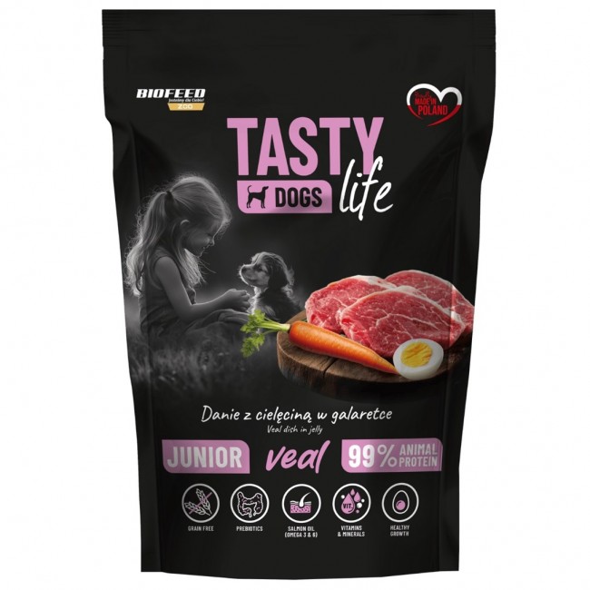 BIOFEED Tasty Dogs Life Junior Veal - wet dog food - 150g BIOFEED Tasty Dogs Life Junior Veal - wet dog food - 150g