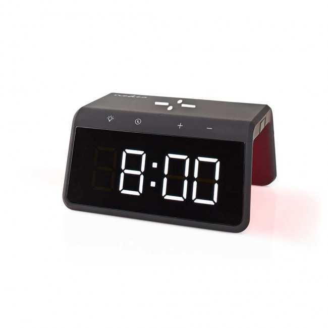 Nedis WCACQ30BK alarm clock Digital alarm clock Black