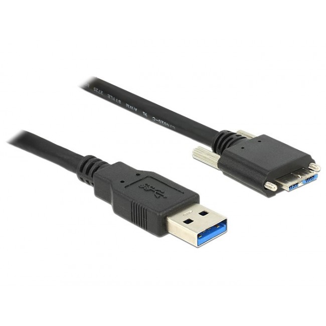 DeLOCK 83599 USB cable USB 3.2 Gen 1 (3.1 Gen 1) 3 m USB A Micro-USB B 5 Gbit/s Black