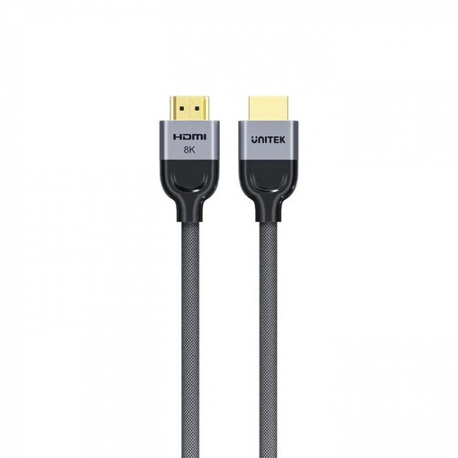 UNITEK 8K Braided Nylon 2M HDMI cable HDMI Type A (Standard) Grey