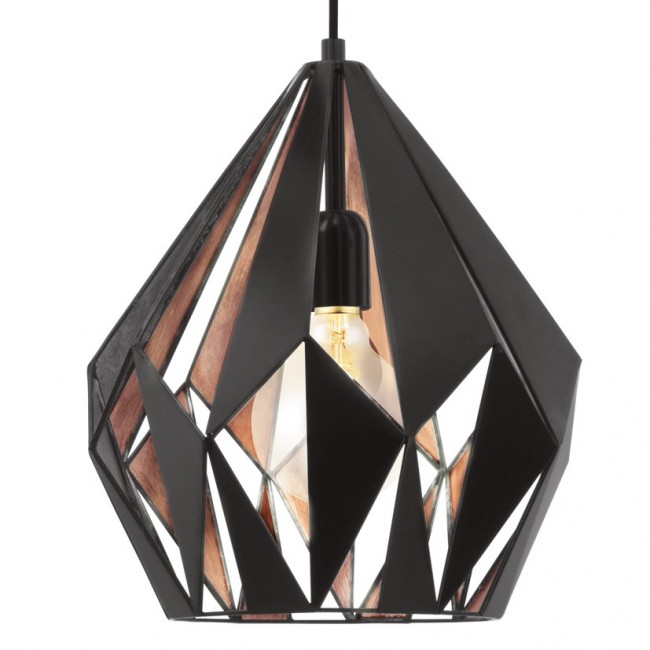 EGLO Carlton 1 suspension lighting Flexible mount E27