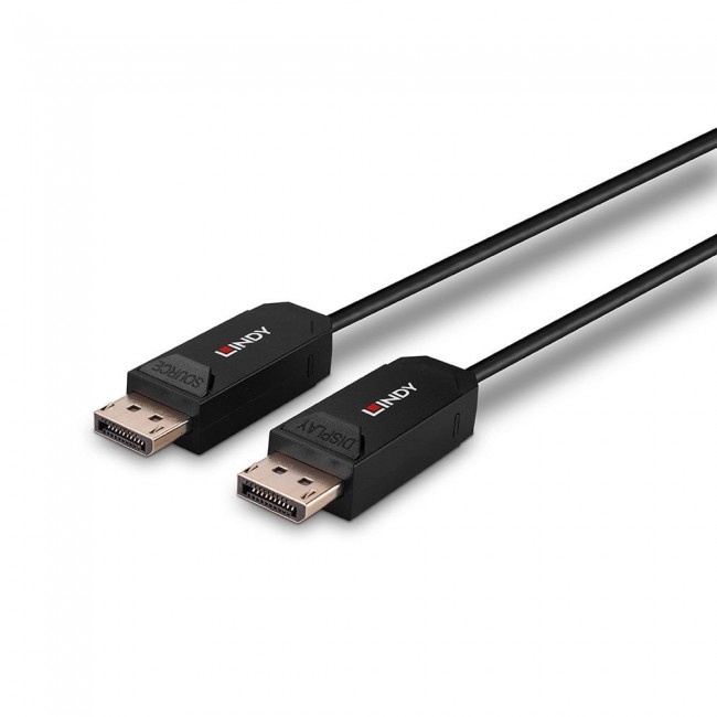 Lindy 10m Fibre Optic Hybrid DP 2.0 UHBR10 Cable