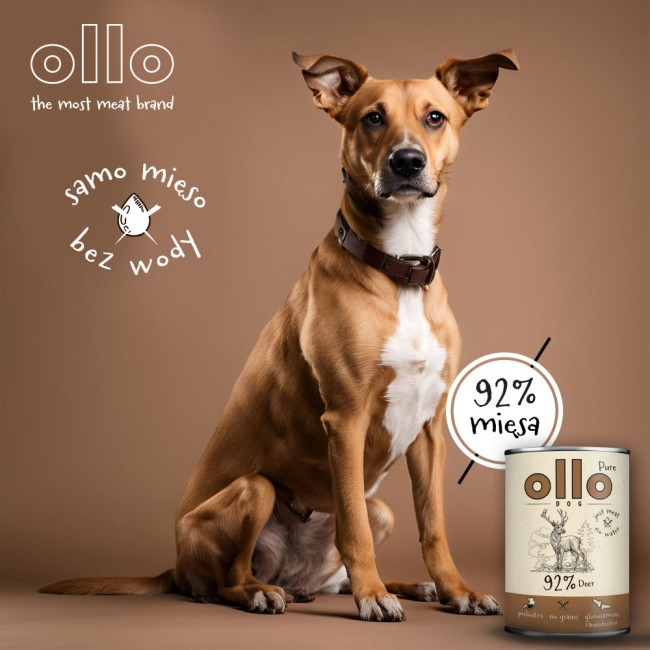 OLLO Pure Deer wet dog food 850 g