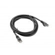 Lanberg Patchcord RJ45 cat.6 FTP 2m Black networking cable Cat6 F/UTP (FTP)