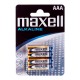 Maxell Battery Alkaline LR-03 AAA 4-Pack Single-use battery