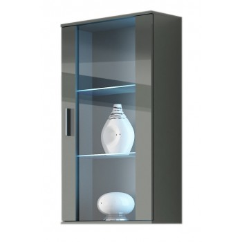 Cama hanging display cabinet SOHO grey/grey gloss