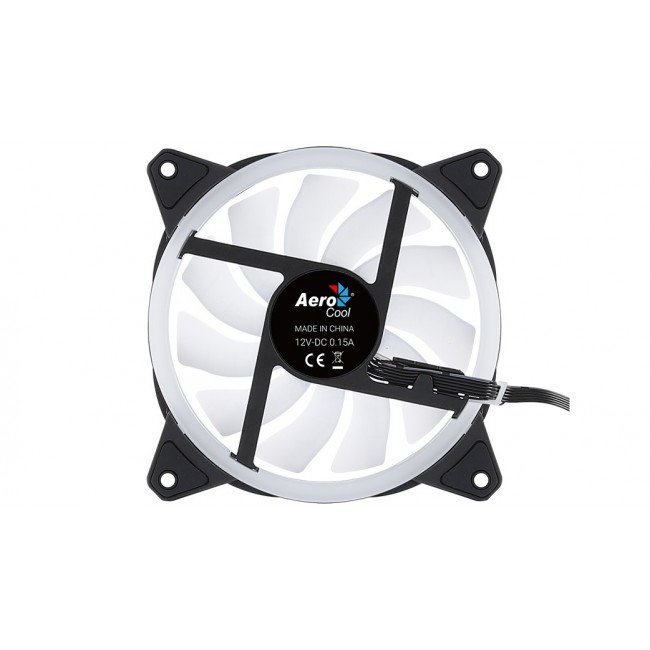 Aerocool Duo 12 ARGB 6-pin Computer case Fan 12 cm Black