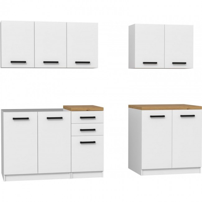 Topeshop KUCHNIA SET 200 BIEL kitchen/dining room furniture set Topeshop KUCHNIA SET 200 BIEL kitchen/dining room furniture set