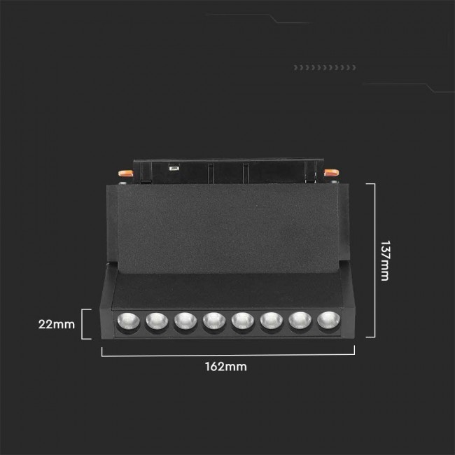 Rail luminaire 48V V-TAC 10W LED SMART WiFi TRACKLIGHT 3in1 Black VT-3610 2700K-6400K 900lm Rail luminaire 48V V-TAC 10W LED SMART WiFi TRACKLIGHT 3in1 Black VT-3610 2700K-6400K 900lm