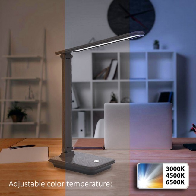 Maclean MCE614 B Dimmable LED Desk Lamp Adjustable Folding 9W IP20 3000K 4500K 6500K Black Maclean MCE614 B Dimmable LED Desk Lamp Adjustable Folding 9W IP20 3000K 4500K 6500K Black