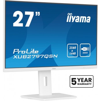 iiyama G-MASTER 27 QHD IPS technology panel with USB-C dock and RJ45 (LAN)