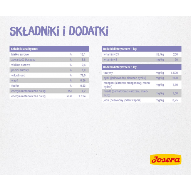 JOSERA Chicken fillet with veal - wet cat food - 70 g