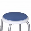 Round aluminium shower stool