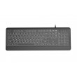 Gembird KB-UML-04-CYRL Slim wired backlight keyboard, black, Cyrillic layout Gembird KB-UML-04-CYRL Slim wired backlight keyboard, black, Cyrillic layout