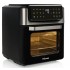 Tristar Hei luft-Ofen Kontrollleuchte Timerfunktion 12 l Single Stand-alone 1800 W Hot air fryer Black, Stainless steel