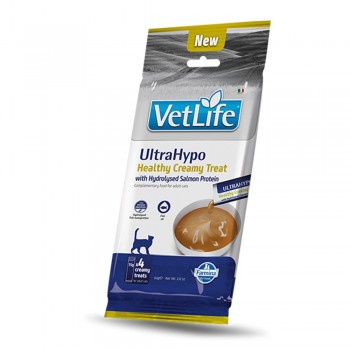 FARMINA Vet Life Cat Ultrahypo Creamy treat with Salmon box mono cat treat 4x15g