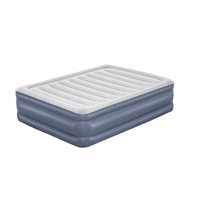 Bestway Tritech Air Mattress Queen with Built-in AC Pump and Antimicrobial Coating 2.03 m x 1.52 m x 51 cm