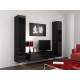 Cama TV stand VIGO 140 30/140/40 black/black gloss