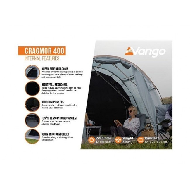 VANGO CRAGMOR 400 TENT VANGO CRAGMOR 400 TENT