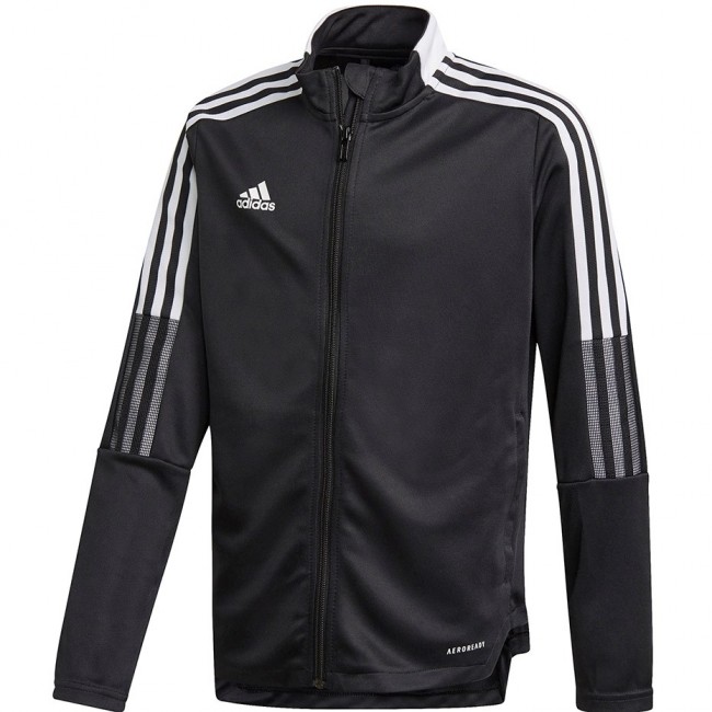 adidas Tiro 21 Track Jacket Youth Sweatshirt black GM7314 116cm adidas Tiro 21 Track Jacket Youth Sweatshirt black GM7314 116cm