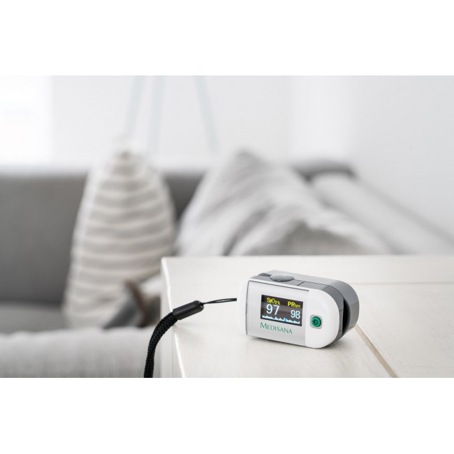 Medisana PM 100 heart rate monitor Finger Silver, White