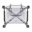 Shower chair with backrest and armrests