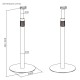 Maclean MC-496 Floor stand for Sonos Era 100 and 300 | Adjustable 682-1068 mm