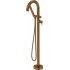 Freestanding bathtub faucet with shower set