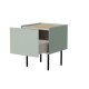 Cama Bedside table, 2 pcs. FELLINI 40x41x60 olive + oiled oak top Cama Bedside table, 2 pcs. FELLINI 40x41x60 olive + oiled oak top