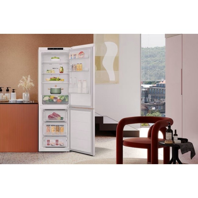 LG NatureFRESH GBV21L0ESW Fridge Freezer - White - E Rated